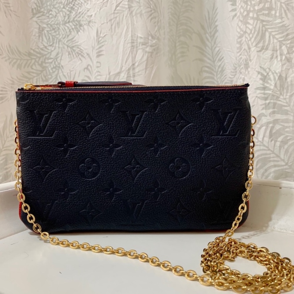 🌺❤️Rare Louis Vuitton Double zip ♠️♥️ black and red❤️🌺